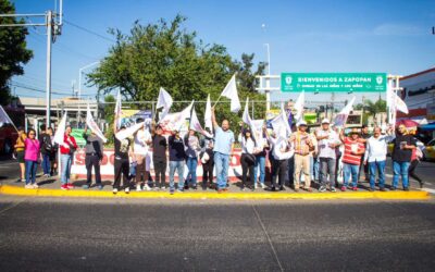 Confío En México promueve en el mercado de Atemajac el voto Xóchilt-Lemus
