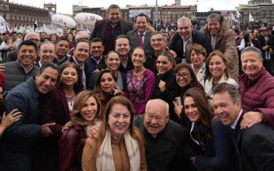 Asiste Pablo Lemus al informe de los primeros 100 días de actividades de Claudia Sheinbaum