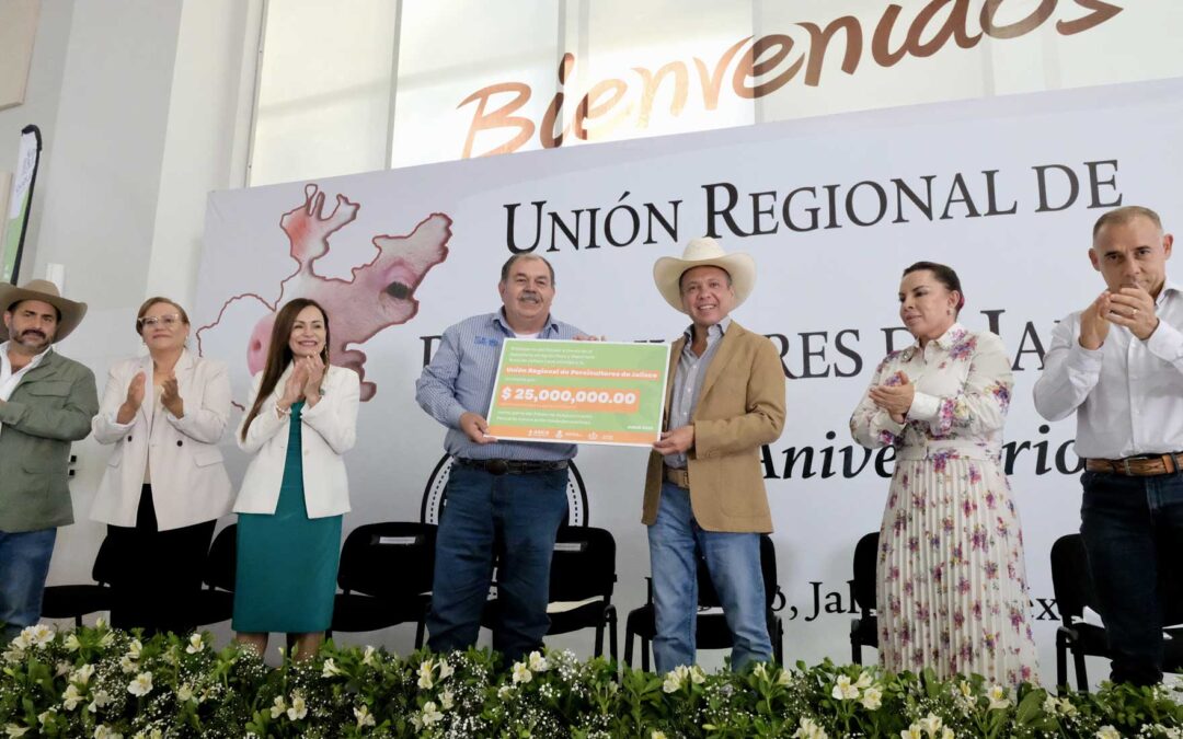 Anuncia Gobierno de Jalisco inversión por 25 millones de pesos para el sector porcícola