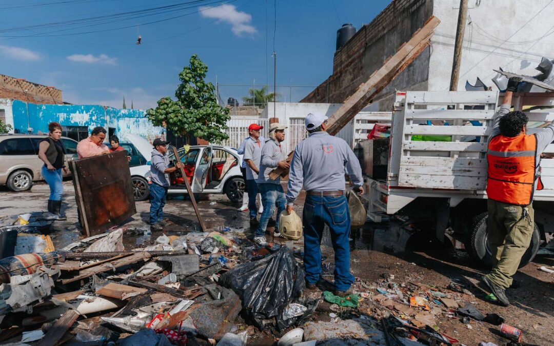 Tras lluvia nocturna, Gobierno de Guadalajara recolecta más de 150 toneladas de basura