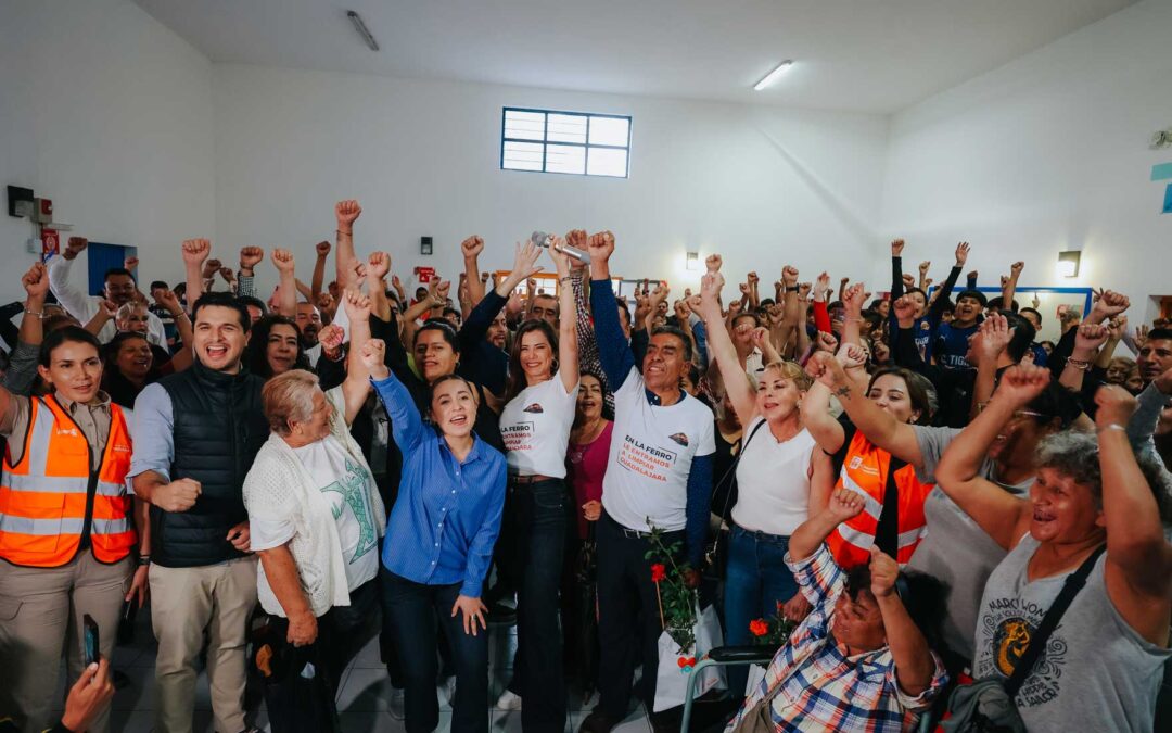 Vero Delgadillo, presidenta de Guadalajara, anuncia inversión de 8 mdp para la Colonia Ferrocarril