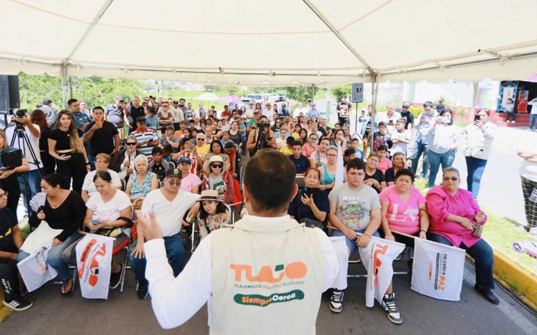 Se benefician tres colonias de Tlajo con obras por casi 29 millones de pesos
