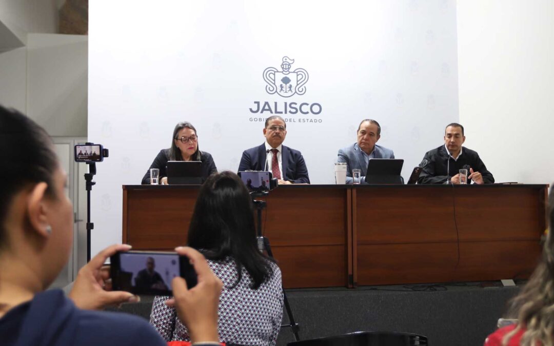Presentan indicadores en Jalisco con menos delitos en 2025 respecto a 2024