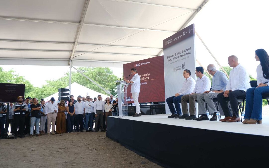 Acude Pablo Lemus al arranque de la construcción del puente vehicular Amado Nervo