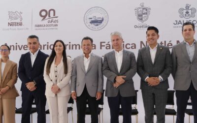 Celebra Pablo Lemus el 90º Aniversario de la Fábrica de Nestlé México, en Ocotlán