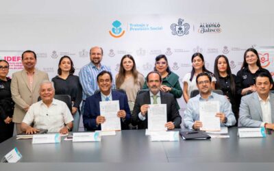 Firman convenio la Secretaría del Trabajo, IDEFT y el Servicio Nacional de Empleo para fortalecer la capacitación laboral en Jalisco