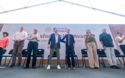 Acompaña Pablo Lemus Navarro a Claudia Sheinbaum Pardo en presentación de informe de actividades en Jalisco
