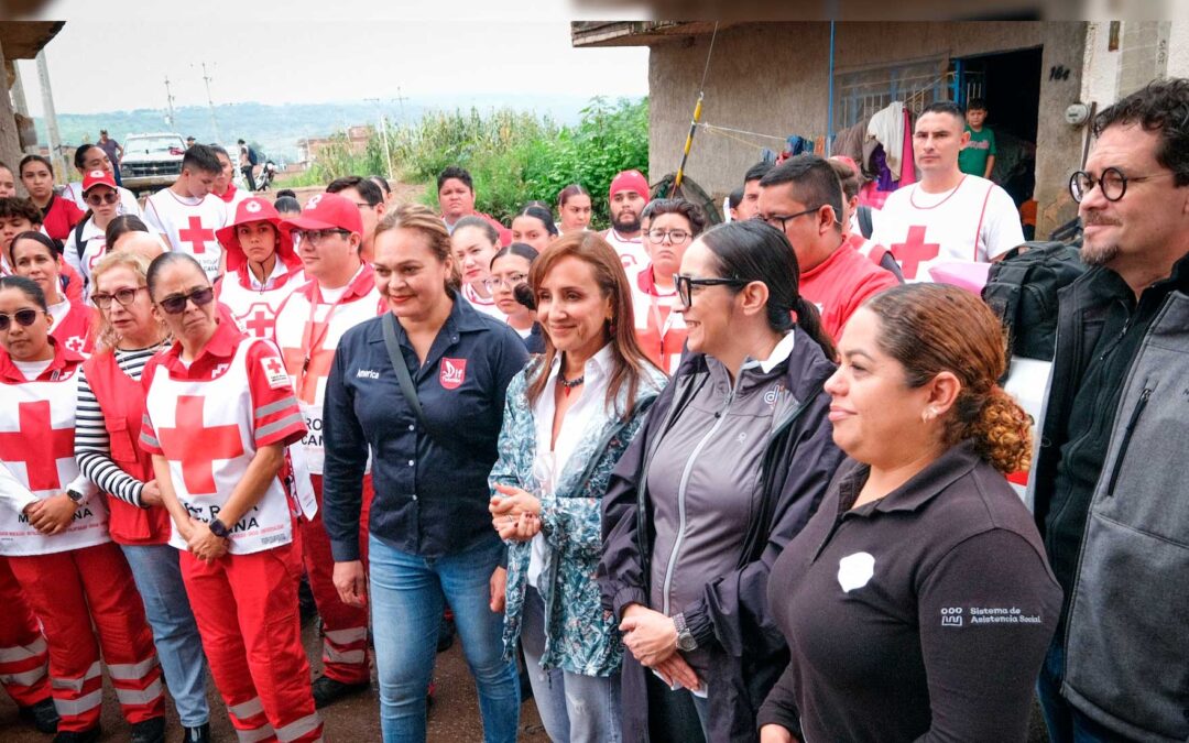 Fortalece Gobierno de Jalisco acciones de limpieza, saneamiento y ayuda humanitaria en Tototlán
