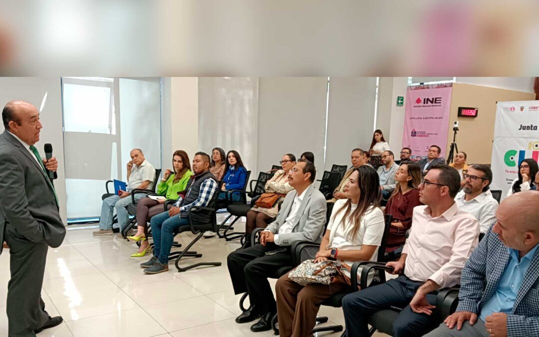 El delegado del INE en Jalisco presenta resultados de la consulta infantil y juvenil ante instituciones públicas de Jalisco