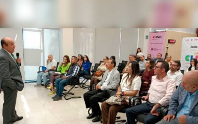 El delegado del INE en Jalisco presenta resultados de la consulta infantil y juvenil ante instituciones públicas de Jalisco