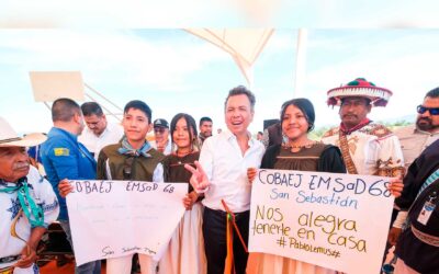 Entrega Gobernador renovación de escuela primaria en la comunidad Ocota de los Llanos, en Mezquitic
