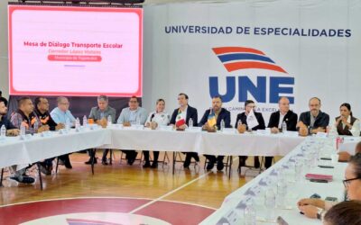 Participa SETRAN en mesa de diálogo sobre transporte escolar en el corredor López Mateos Sur