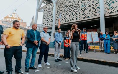 Vero Delgadillo da el banderazo de arranque para la renovación de tres vialidades del Centro Histórico con inversión de casi 9 mdp