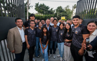 Lemus entrega primera etapa de la renovación del Parque La Cristianía en Chapala
