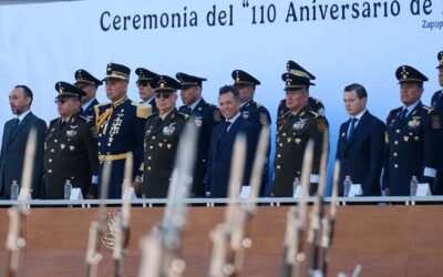 Acude Pablo Lemus a conmemoración del 110 Aniversario de la Creación de la Escuela Militar de Aviación