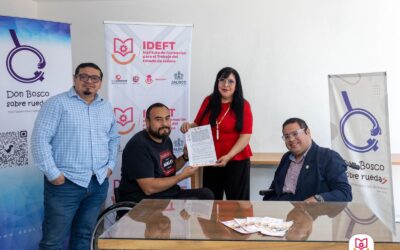 IDEFT y la AC “Don Bosco Sobre Ruedas” suman esfuerzos para llevar capacitación laboral a comunidades vulnerables