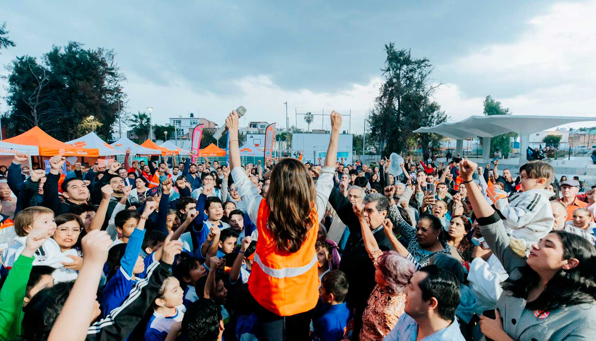 Vero Delgadillo anuncia inversión de más de 30 mdp en la unidad deportiva de la Colonia Santa Elena Alcalde