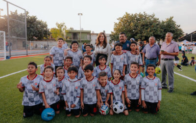 Con una inversión de 8.9 mdp, Vero Delgadillo entrega rehabilitación de la unidad deportiva “La Corre”