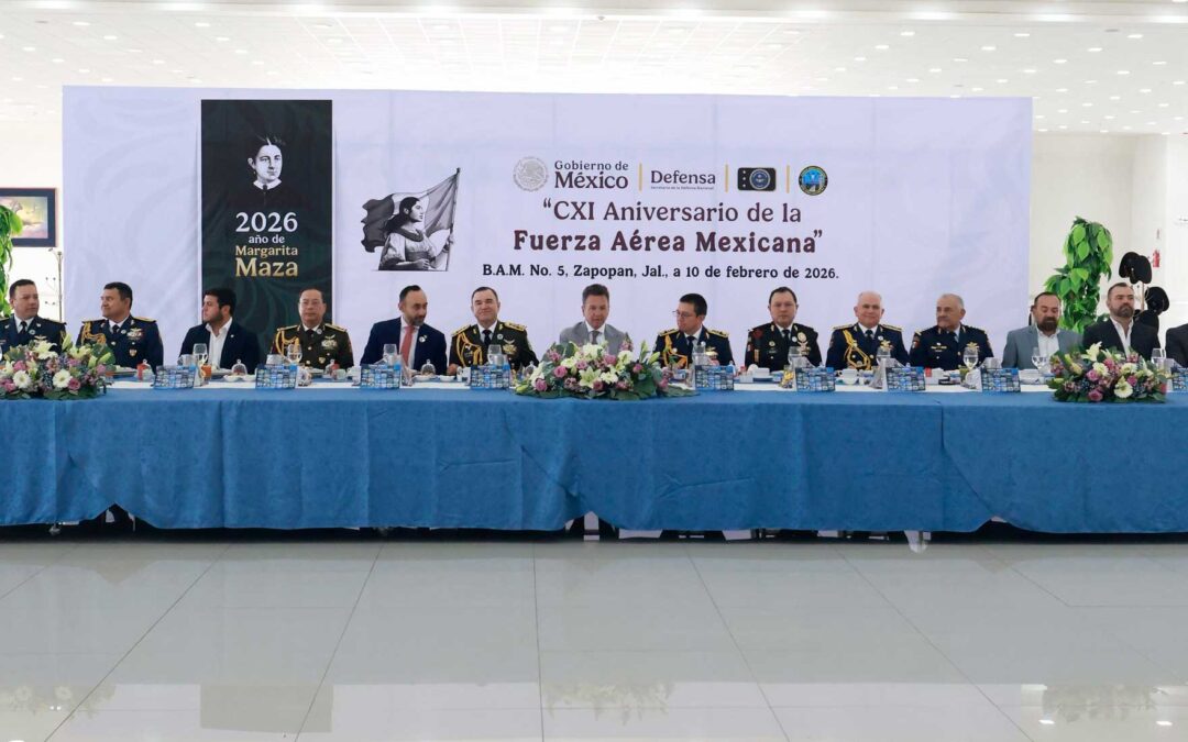 Asiste Pablo Lemus, Gobernador de Jalisco, al CXI Aniversario de la Fuerza Aérea Mexicana