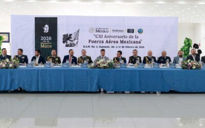 Asiste Pablo Lemus, Gobernador de Jalisco, al CXI Aniversario de la Fuerza Aérea Mexicana