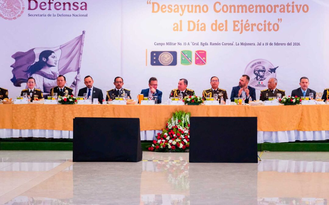 Participa Pablo Lemus en la conmemoración del 113 Aniversario de la Creación del Ejército Mexicano