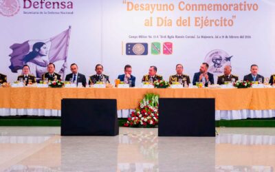 Participa Pablo Lemus en la conmemoración del 113 Aniversario de la Creación del Ejército Mexicano