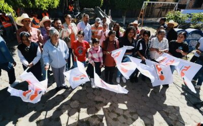 Gerardo Quirino inicia construcción de parque en El Tecolote