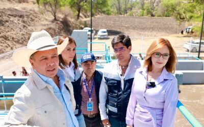 Entrega Pablo Lemus rehabilitación integral de la Planta de Tratamiento de Aguas Residuales Mexticacán