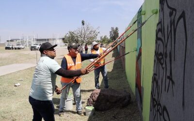 Vecinos y autoridades de Tlajomulco rehabilitan espacios en Los Agaves