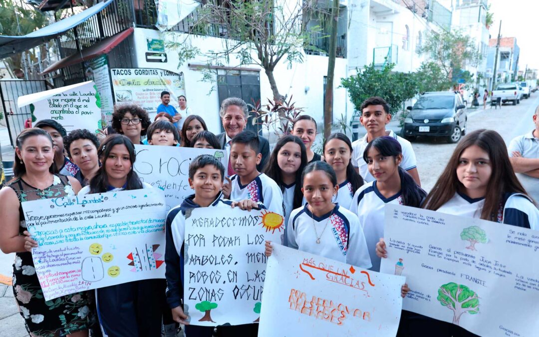Rehabilitan la calle Lourdes, en la colonia Tepeyac de Zapopan