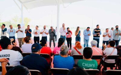 Gerardo Quirino inaugura unidad deportiva en Los Silos