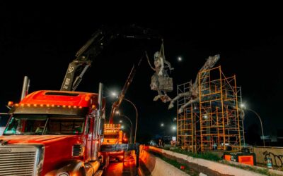 Inicia el desmonte de “Las Tres Gracias”; serán trasladadas a la Plaza de la República
