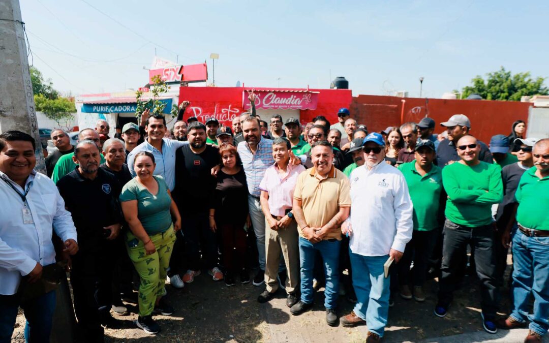 Impulsa Gerardo Quirino obra pública y empleo en Los Agaves