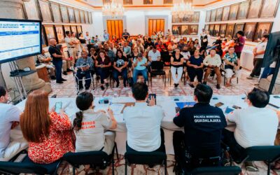 Fortalece Gobierno de Guadalajara la prevención ante temporal de lluvias con líderes vecinales de 32 colonias