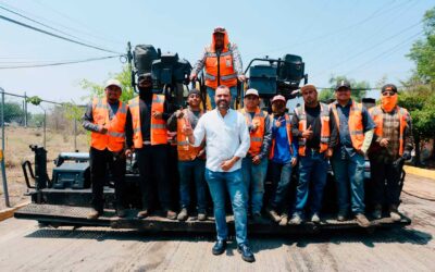 Gerardo Quirino arranca rehabilitación del ingreso principal en Colinas de Santa Anita