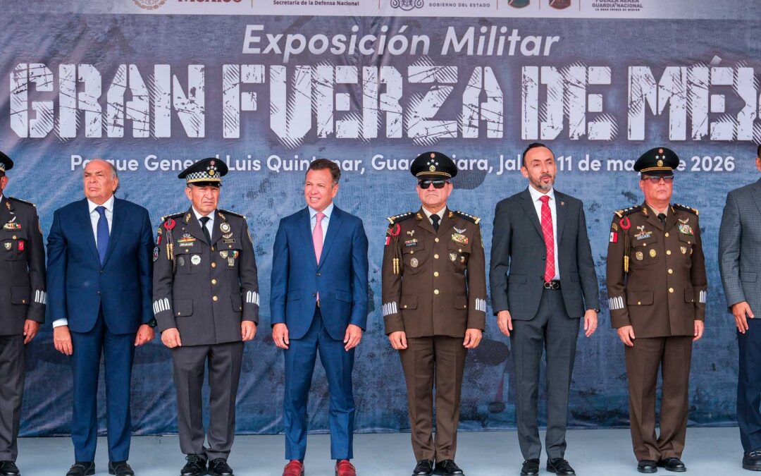 Encabeza Lemus la inauguración de la exposición militar ‘La Gran Fuerza de México’