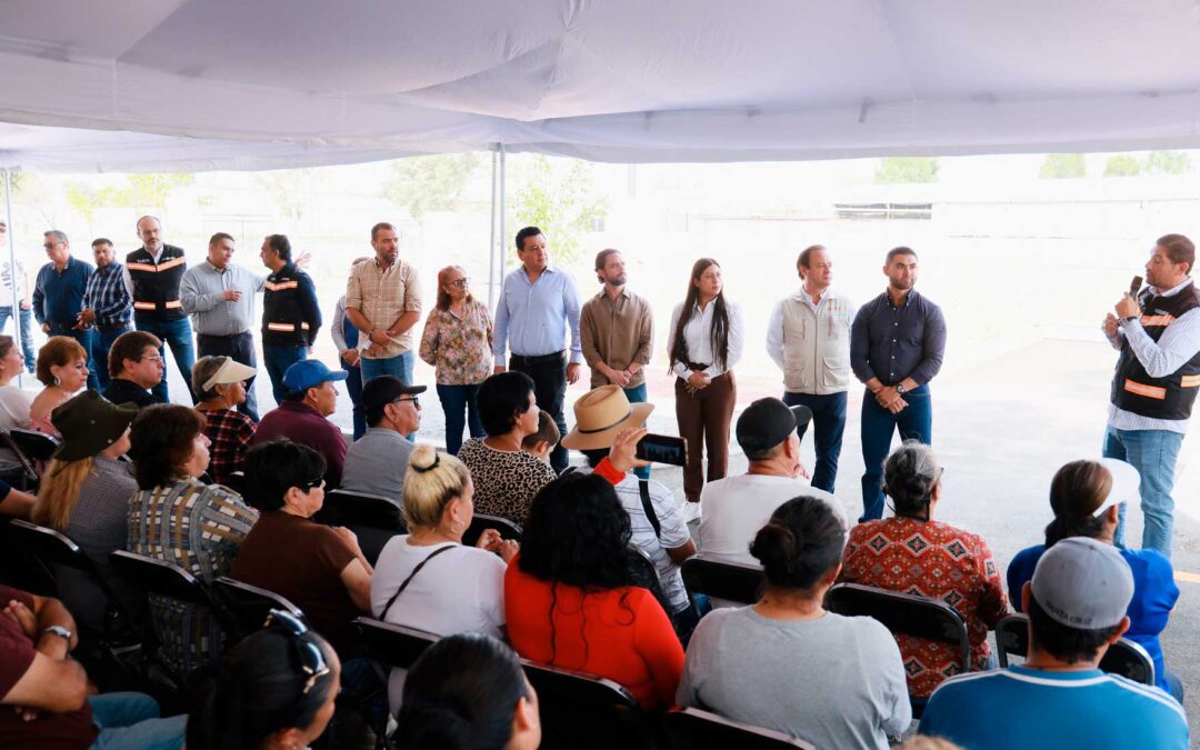 Inaugura Gerardo Quirino vaso regulador en San Agustín