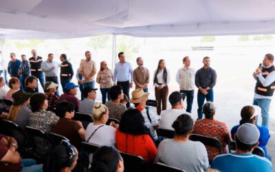 Inaugura Gerardo Quirino vaso regulador en San Agustín