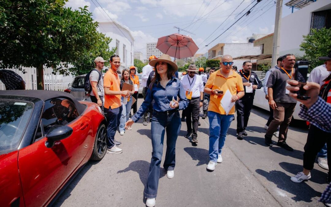 Vero Delgadillo acuerda mejoras en seguridad y servicios para la Colonia Ayuntamiento
