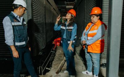 Vero Delgadillo supervisa obras de reforzamiento en el Mercado San Juan de Dios