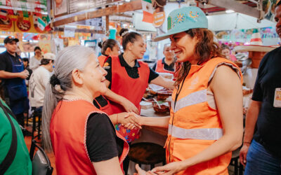 Supervisa Vero Delgadillo rehabilitación integral del Mercado San Juan de Dios