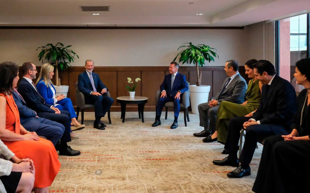 Recibe Pablo Lemus al Rey Felipe VI de España en visita a Jalisco