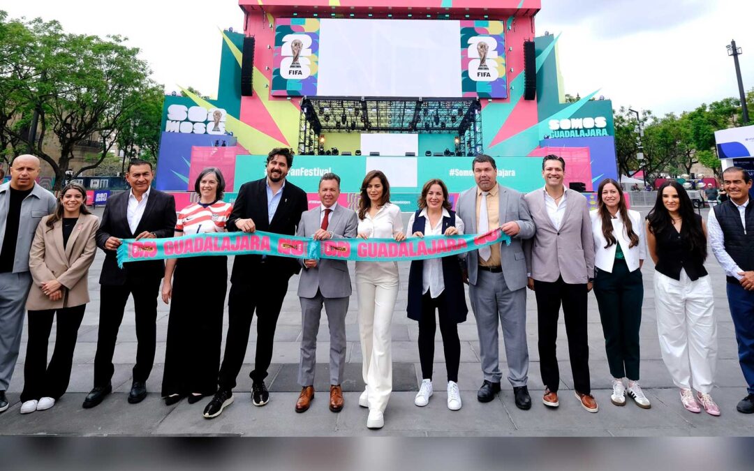 Encabeza Pablo Lemus recorrido previo a la inauguración del FIFA Fan Festival™️ en Guadalajara