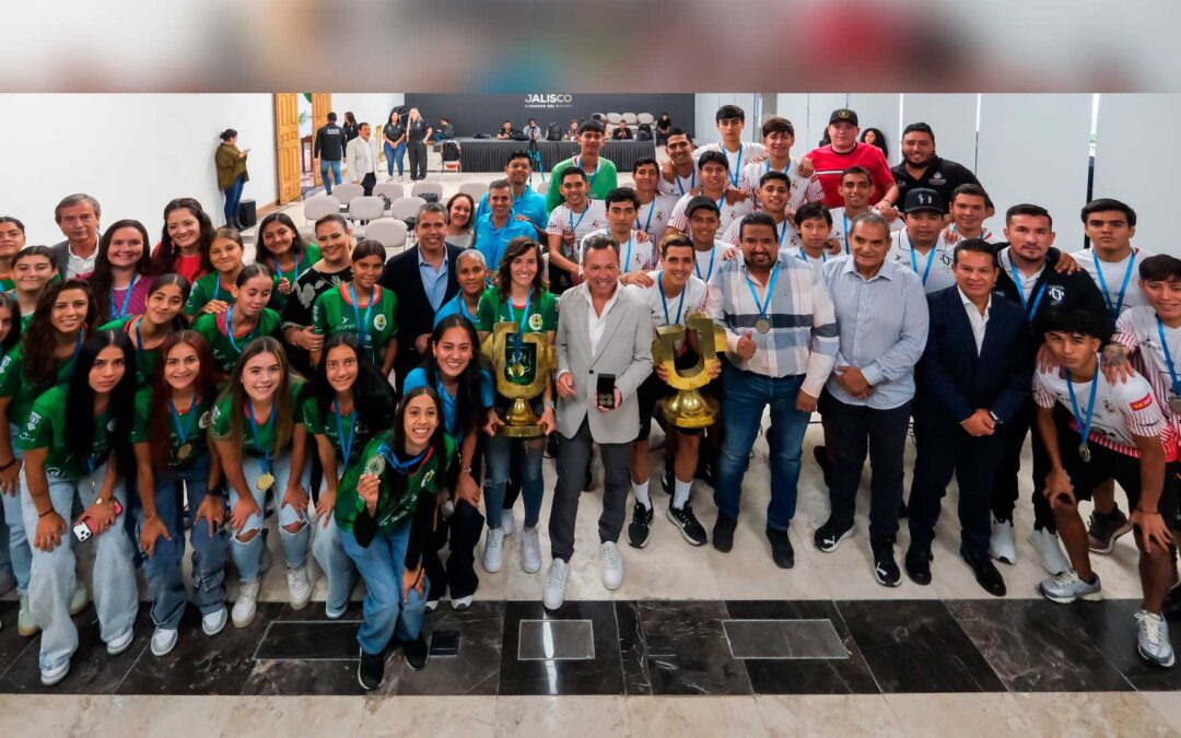 Condecora Gobierno de Jalisco a campeonas y campeones de la Copa Jalisco 2026