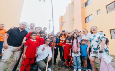 Cumple Vero Delgadillo compromiso en el sur: Transforma la Unidad Habitacional Álamo Industrial