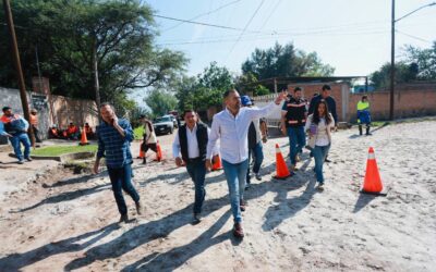 Arranca Gerardo Quirino rehabilitación de la calle Francisco Villa en La Cofradía