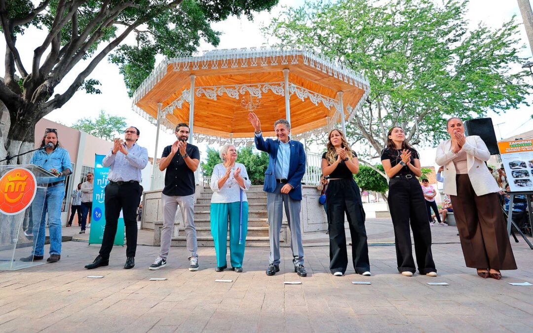 Zapopan inaugura la renovada plaza pública y quiosco de El Batán