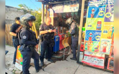 En diversos operativos, Tlajo aseguró 36 maquinitas tragamonedas