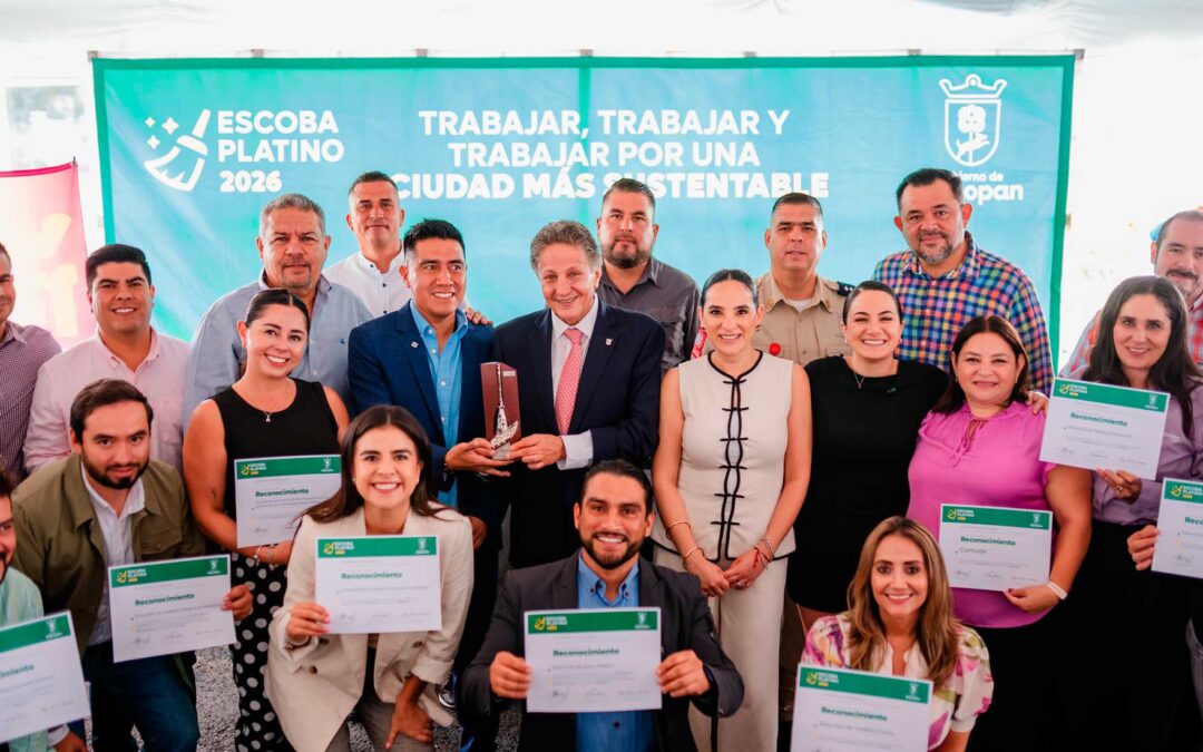 Zapopan recibe la Escoba Platino 2026 y se consolida como referente internacional en sostenibilidad y limpieza urbana