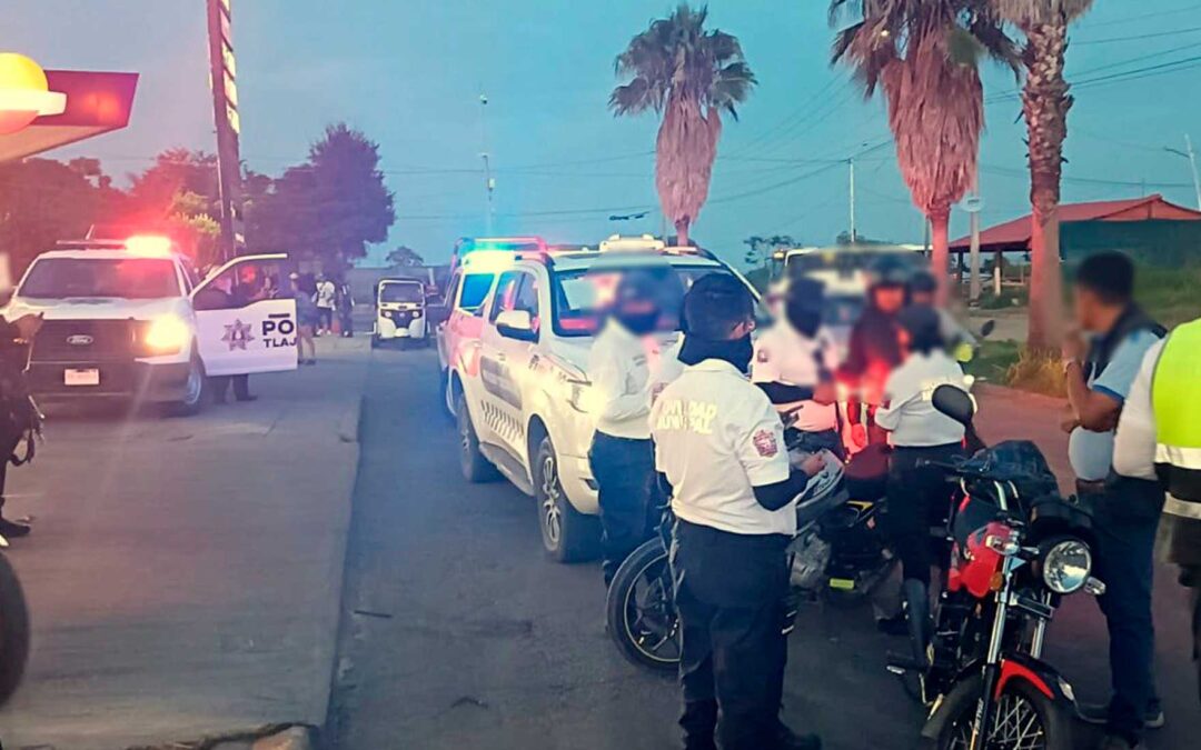 Refuerza Tlajo operativos de ordenamiento vial